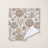 Hawaiian Aloha druckt tropisches Muster Badhandtuch Set (Waschlappen)