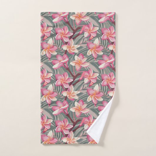 Hawaiian Aloha druckt tropisches Muster Badhandtuch Set (Handtuch)