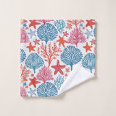 Hawaiian Aloha druckt tropisches Muster Badhandtuch Set (Waschlappen)