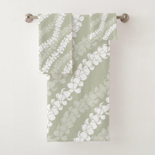 Hawaiian Aloha druckt tropisches Muster Badhandtuch Set (Insitu)