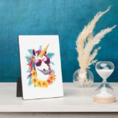 Hawaiian-Aloha-Einhorn Fotoplatte (Seite)