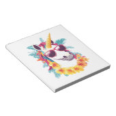 Hawaiian-Aloha-Einhorn Notizblock (angewinkelt)