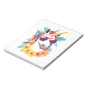 Hawaiian-Aloha-Einhorn Notizblock (Rotiert)