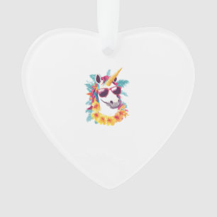 Hawaiian-Aloha-Einhorn Ornament