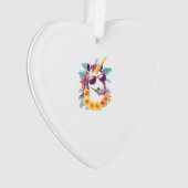Hawaiian-Aloha-Einhorn Ornament (Vorderseite)