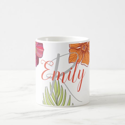 Hawaiian Aloha Floral Kaffeetasse (Mittel)