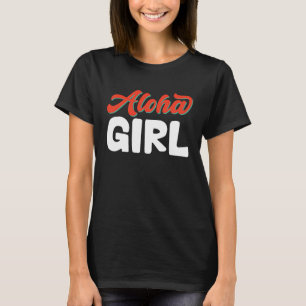 Hawaiian Aloha Girl Hawaii Pineapple Tiki T-Shirt