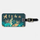 Hawaiian Aloha Gruß Gepäck. Anhänger Gepäckanhänger (Vorderseite horizontal)