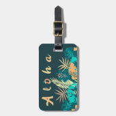 Hawaiian Aloha Gruß Gepäck. Anhänger Gepäckanhänger (Vorderseite vertikal)