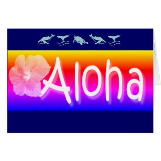 Hawaiian Aloha Grüße (Vorderseite (Horizontal))