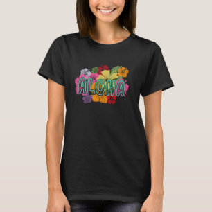 Hawaiian Aloha Hibiskus Blume Hawaii Surfer T-Shirt
