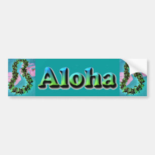 Hawaiian Aloha Lei Autoaufkleber