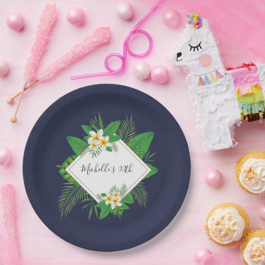 Hawaiian Aloha Luau Birthday Party Pappteller (Party)