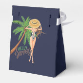 Hawaiian Aloha Luau Party Guest Favor Geschenkschachtel (Rückseite)