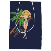 Hawaiian Aloha Luau Party Guest Favor Mittlere Geschenktüte (Rückseite)