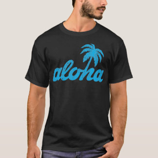 Hawaiian Aloha Palm Tree Vintager Stil T-Shirt