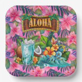 Hawaiian Aloha Pappteller (Vorderseite)