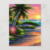 Hawaiian Aloha Postcard Postkarte (Vorderseite)