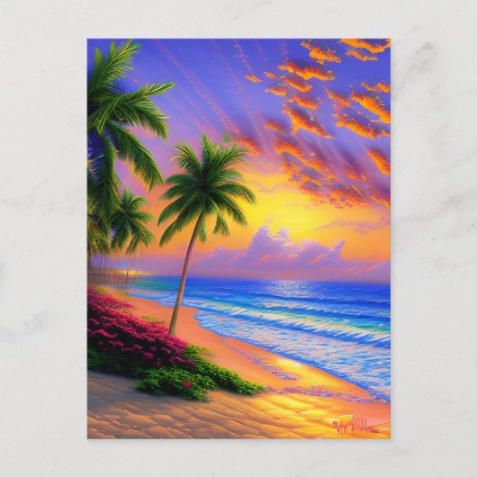 Hawaiian Aloha Postcard Postkarte (Vorderseite)