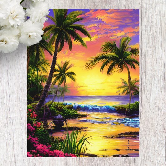 Hawaiian Aloha Postcard Postkarte
