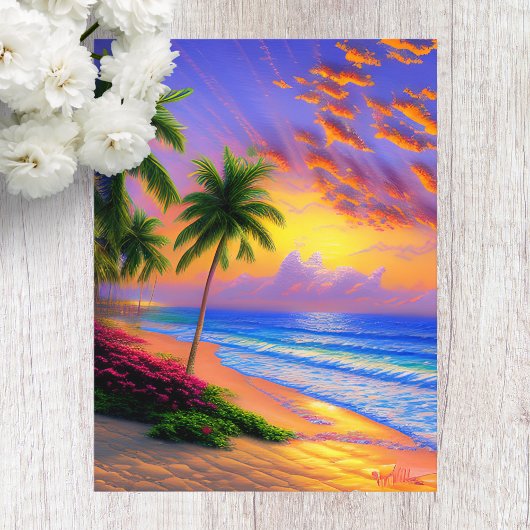 Hawaiian Aloha Postcard Postkarte