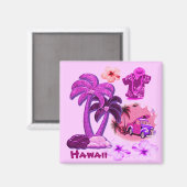 Hawaiian Aloha Style Magnet (Vorderseite/Rückseite)