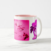 Hawaiian Aloha Style Zwei-Tone-Kaffee-Tasse Zweifarbige Tasse (VorderseiteRechts)