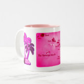 Hawaiian Aloha Style Zwei-Tone-Kaffee-Tasse Zweifarbige Tasse (Vorderseite Links)