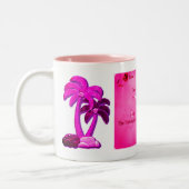 Hawaiian Aloha Style Zwei-Tone-Kaffee-Tasse Zweifarbige Tasse (Links)