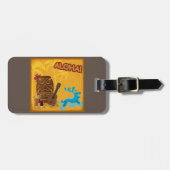 Hawaiian Aloha Tiki Bar Retro Luau Party Gepäckanhänger (Vorderseite horizontal)