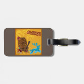 Hawaiian Aloha Tiki Bar Retro Luau Party Gepäckanhänger (Rückseite horizontal)