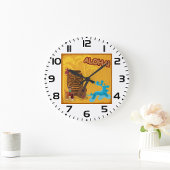 Hawaiian Aloha Tiki Bar Retro Luau Party Große Wanduhr