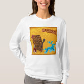 Hawaiian Aloha Tiki Bar Retro Luau Party T-Shirt (Vorderseite)