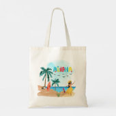 Hawaiian Aloha Vibes Tote Bag Tragetasche (Rückseite)