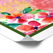 Hawaiian Aloha Wedding Welcome Poster (Ecke)