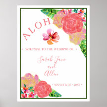 Hawaiian Aloha Wedding Welcome