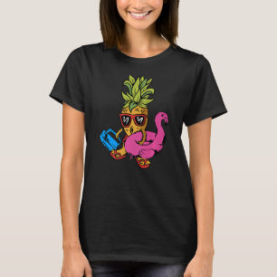 Hawaiian Ananas Flamingo Tropical aloha Beach G T-Shirt