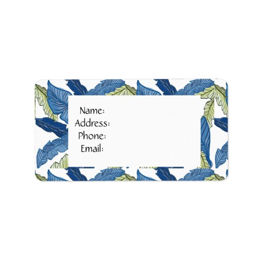 HAWAIIAN ART ADRESSAUFKLEBER (Vorne)