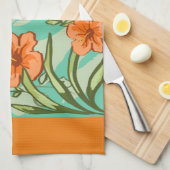 HAWAIIAN ART KITCHEN TOWEL GESCHIRRTUCH (Viertel Falte)