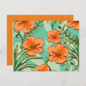 HAWAIIAN ART POSTCARD POSTKARTE (Vorne/Hinten)