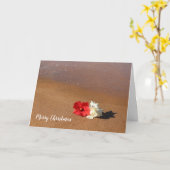 Hawaiian Beach Hibiskus Weihnachtskarte Karte (Gelbe Blume)