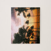 Hawaiian Beach Palm Trees Sunset - Hawaii Reisen Puzzle (Vertikal)