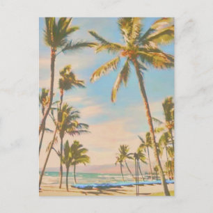 Hawaiian beach postkarte