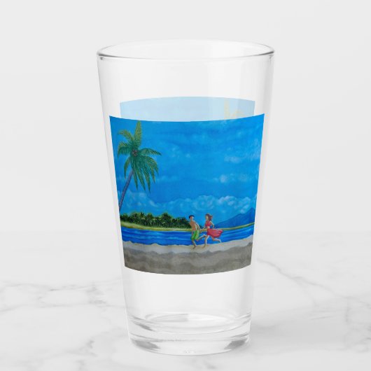 Hawaiian Beach Run Glas (Vorderseite)