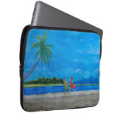 Hawaiian Beach Run Laptopschutzhülle (Vorne Rechts)