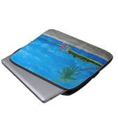 Hawaiian Beach Run Laptopschutzhülle (Vorne Knopf)