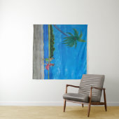 Hawaiian Beach Run Wandteppich (Beispiel (Horizontal))