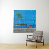 Hawaiian Beach Run Wandteppich (Beispiel)