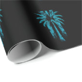 Hawaiian Beach Summer Tropical Vacation Palm Tree Geschenkpapier (Rolleneckpunkt)