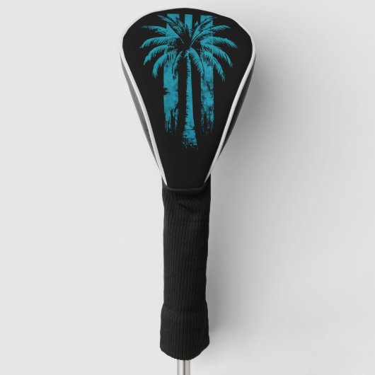 Hawaiian Beach Summer Tropical Vacation Palm Tree Golf Headcover (Vorderseite)